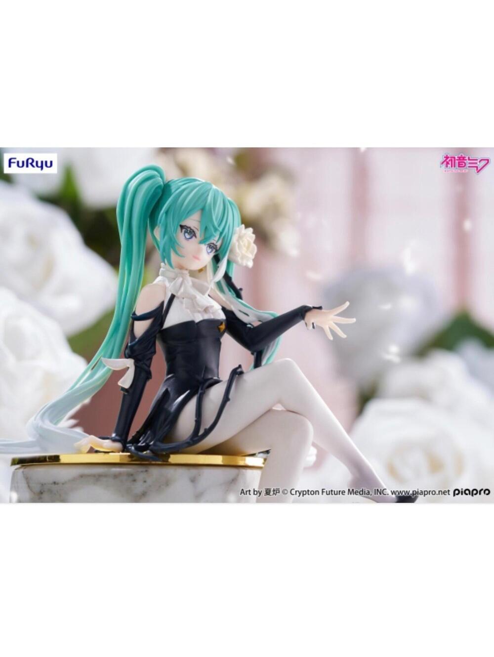 FuRyu Hatsune Miku Figure New Flower Fairy White Rose Noodle Stopper US Seller